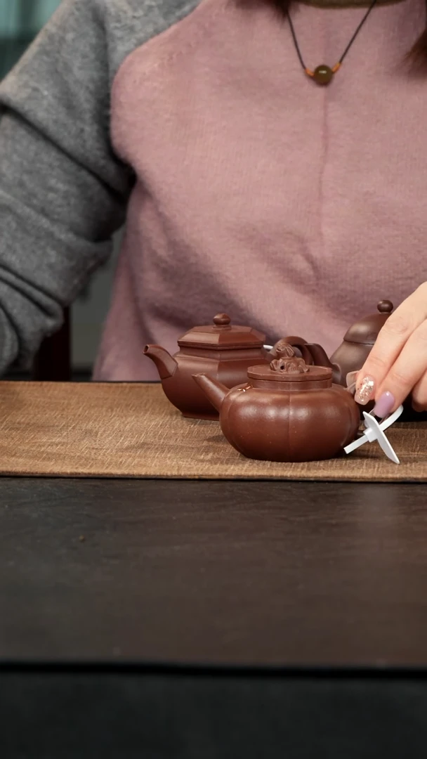 茶壶紫砂小狮球底槽清120cc