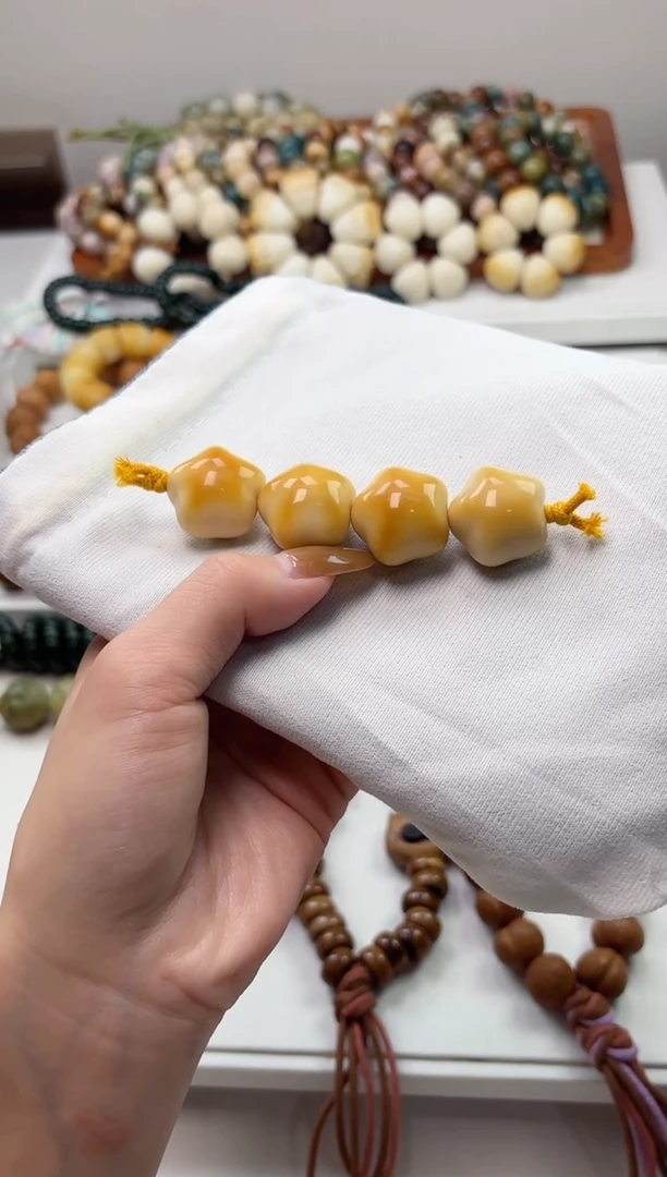 手串菩提根/象牙果象牙果焦糖胖大星22mm棒棒糖