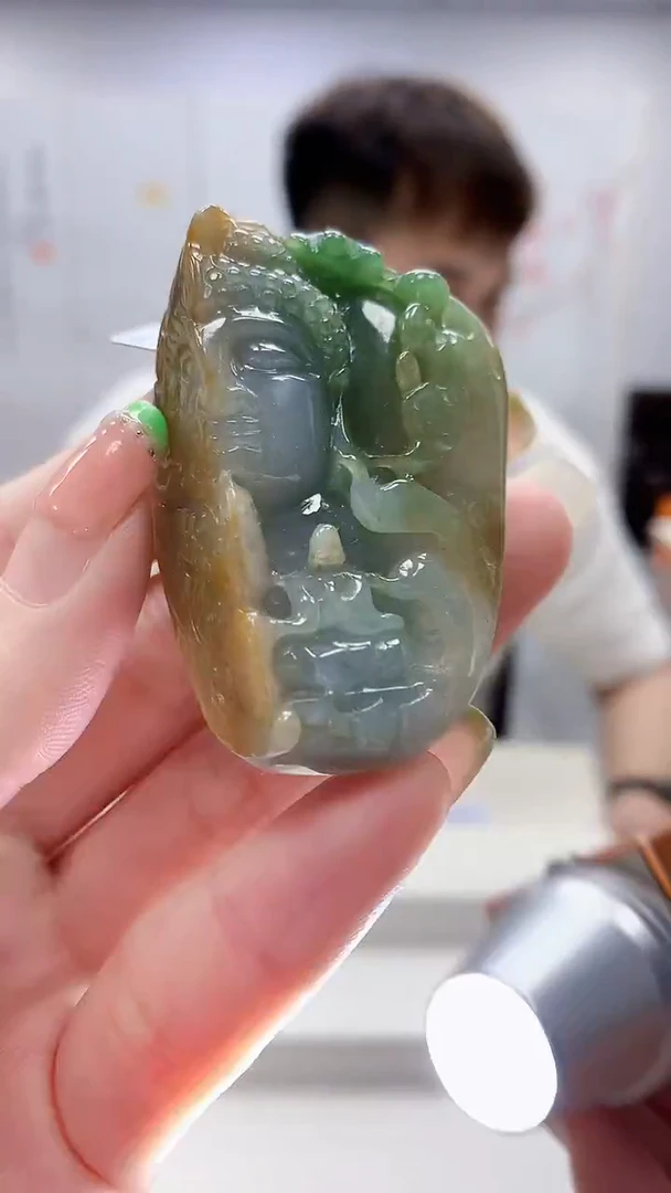 未镶嵌定制翡翠4868ry-毛货挂件183