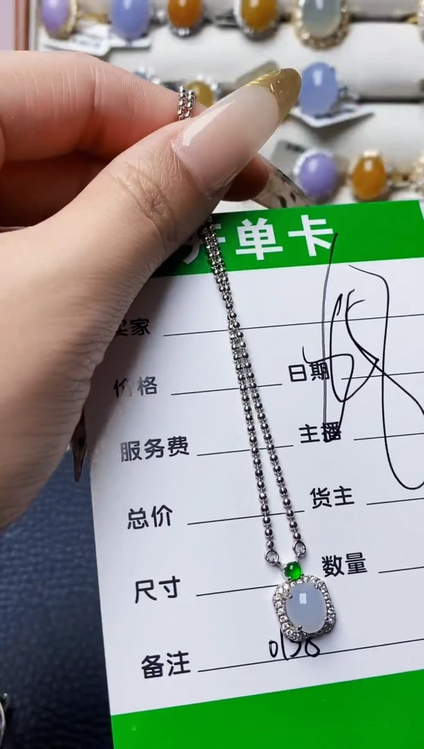 银S925镶嵌戒指翡翠0138