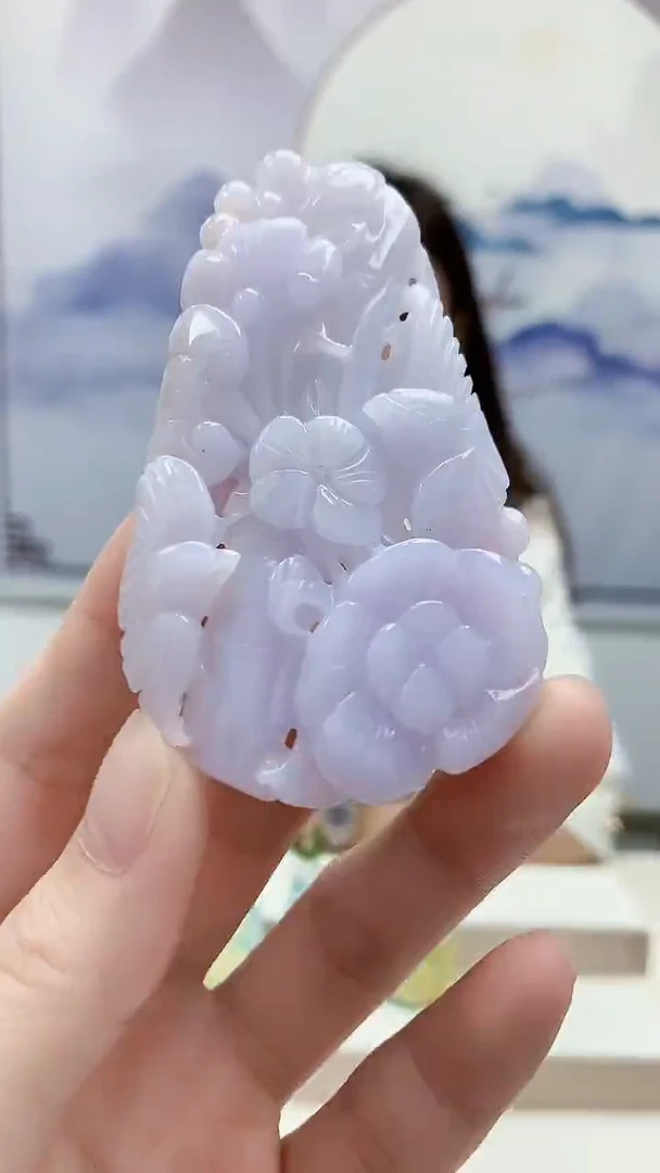 未镶嵌定制翡翠4829ry-毛货挂件60
