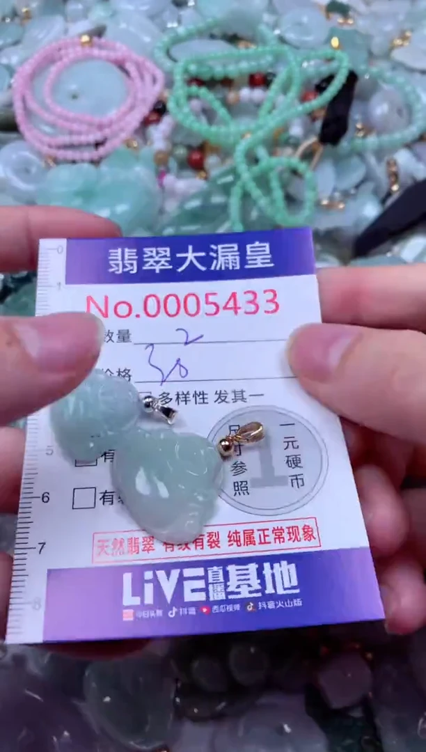 吊坠(不含链)未镶嵌翡翠5433