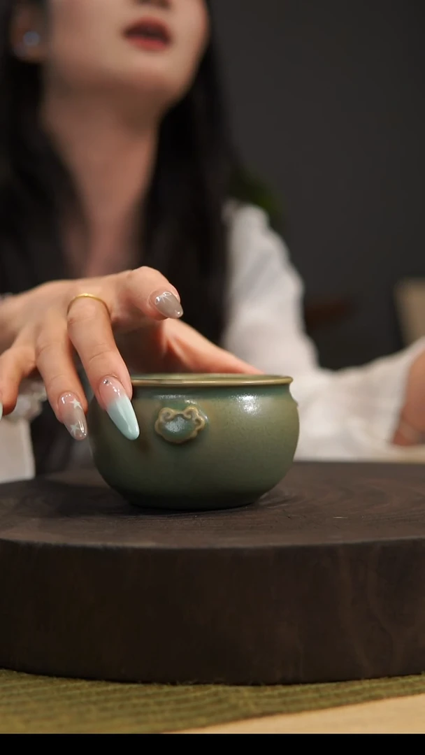 杯子赋*卡如意缸杯  汝州原产地  原矿老釉