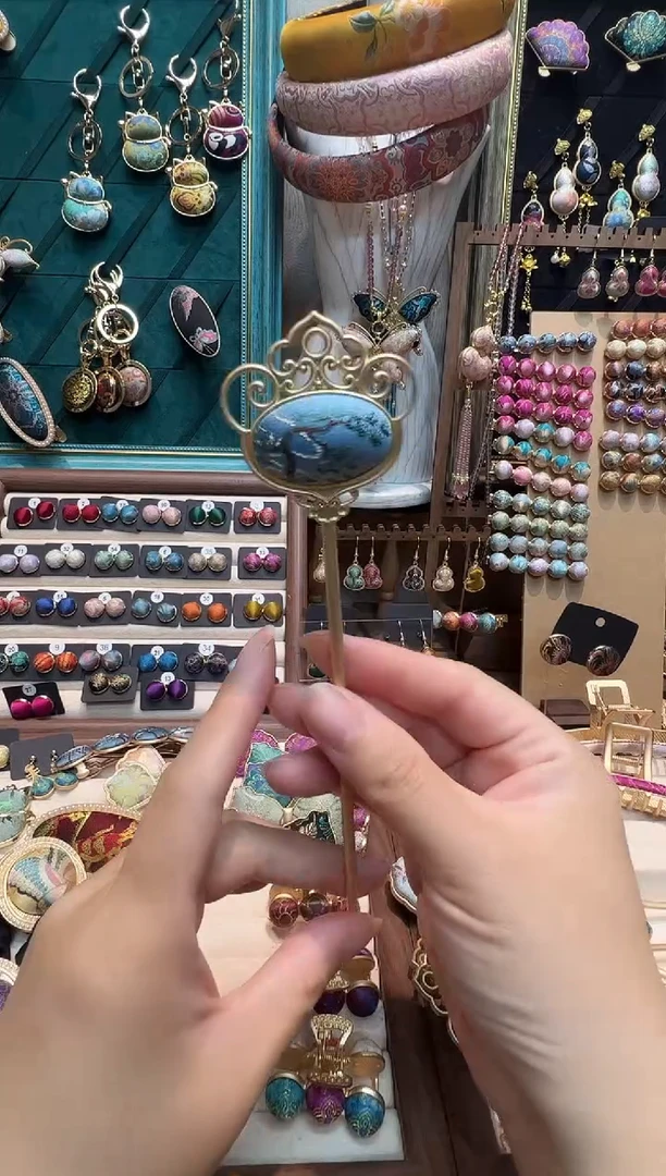 【孤品车7.12】钱小萍春日游园双面发簪