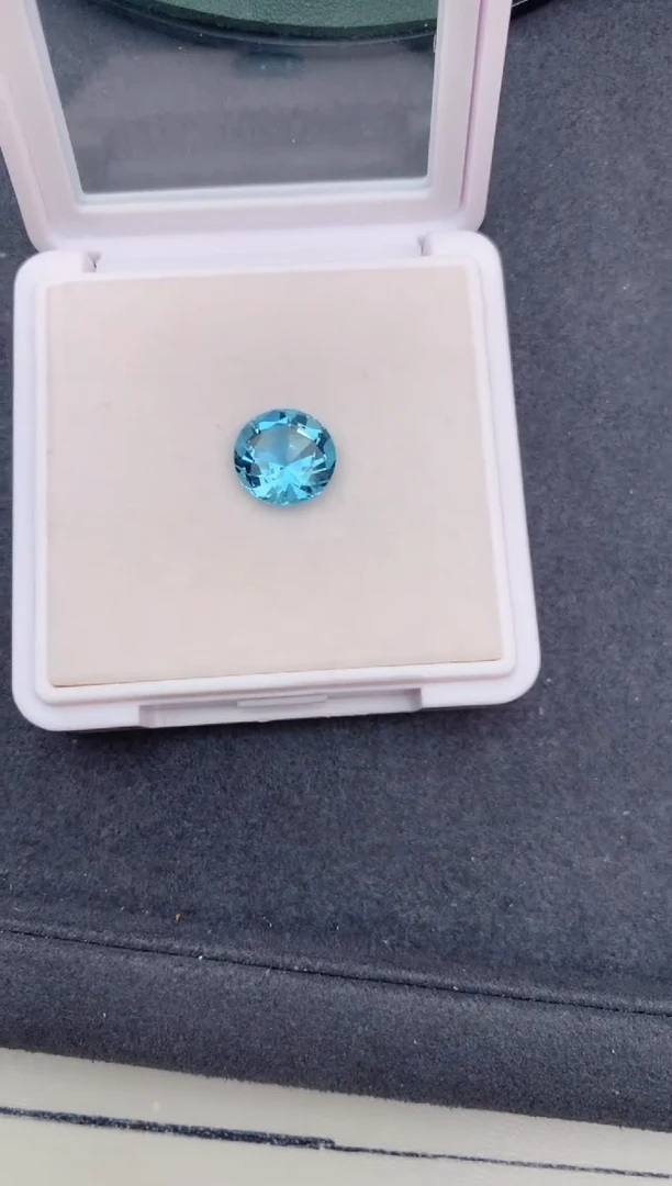 海蓝宝石裸石未镶嵌4.4ct海蓝宝BF