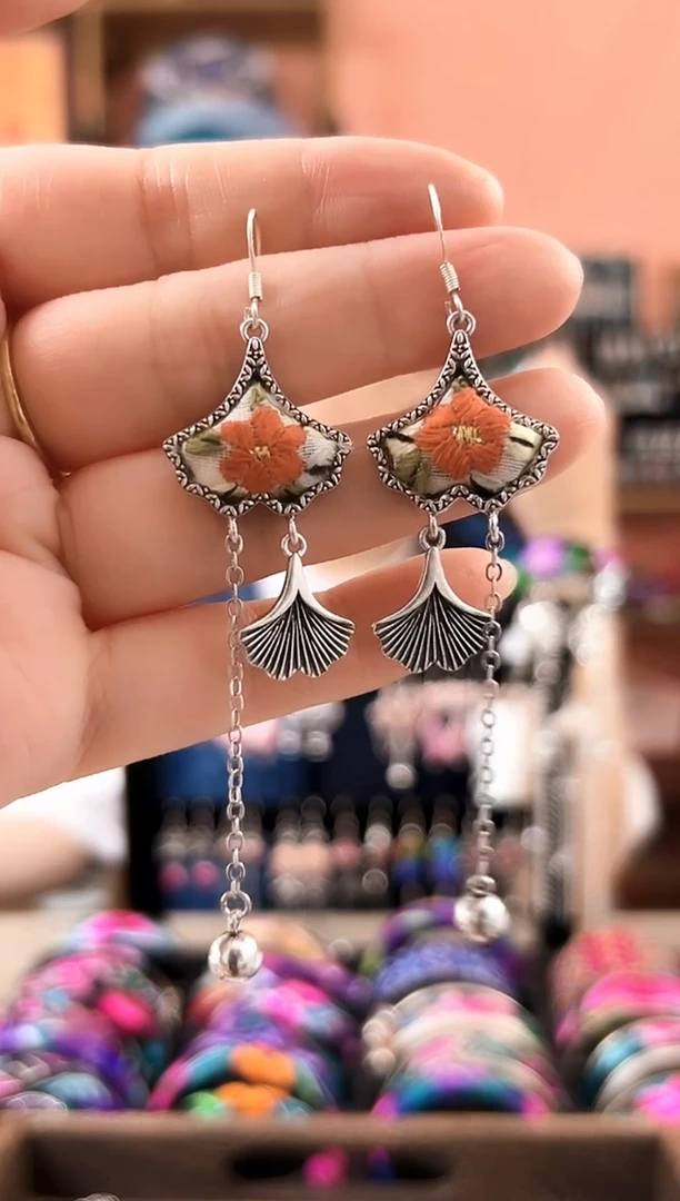 织绣艺枝独绣老绣饰品207