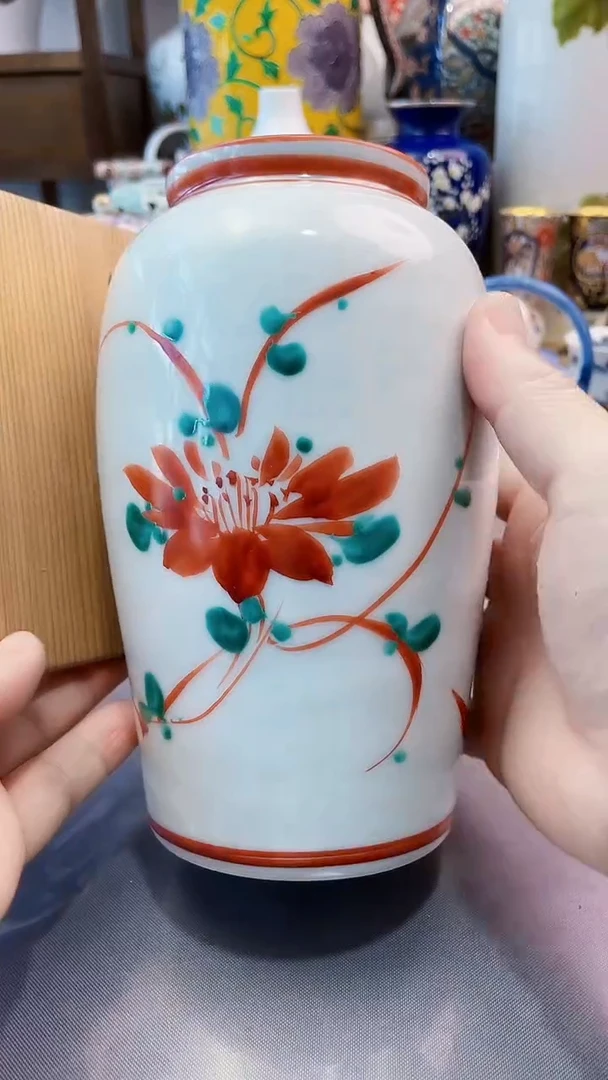 瓷片日产柴烧花瓶