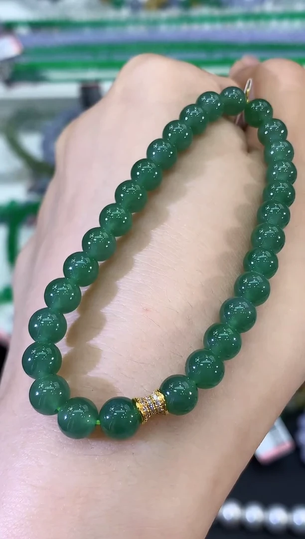 未镶嵌手串翡翠B317