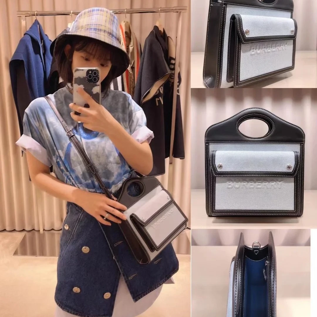 全新未使用 BURBERRY/博柏利 Pocket bag 女士托特包 WLE30341