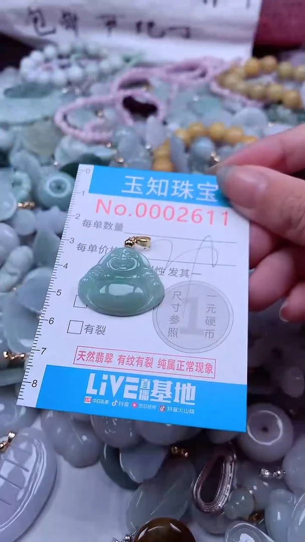 翡翠未镶嵌吊坠(不含链)2611