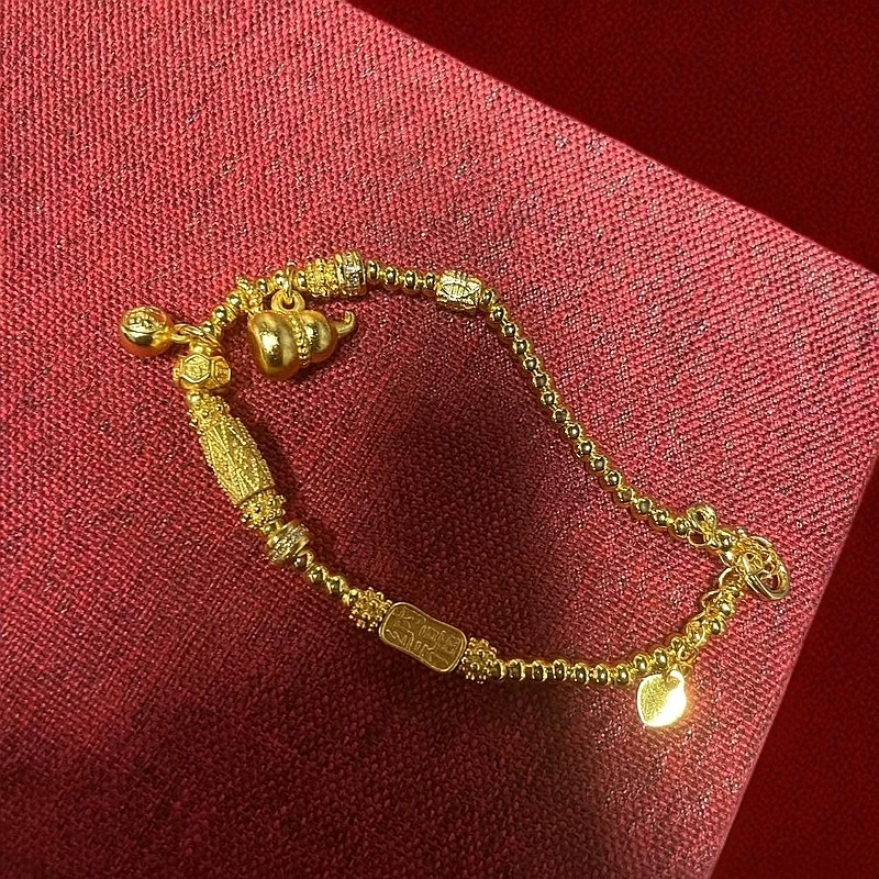 豪队严选-纳福时尚百搭小葫芦珠珠手链a42DH