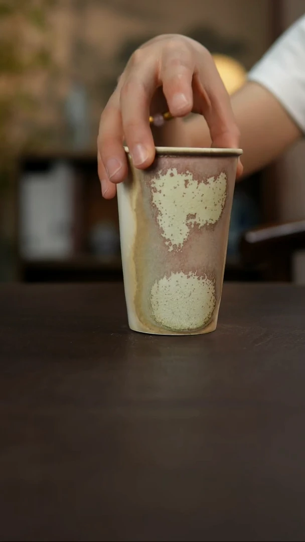 杯景德镇陶瓷杯碗柴烧多人