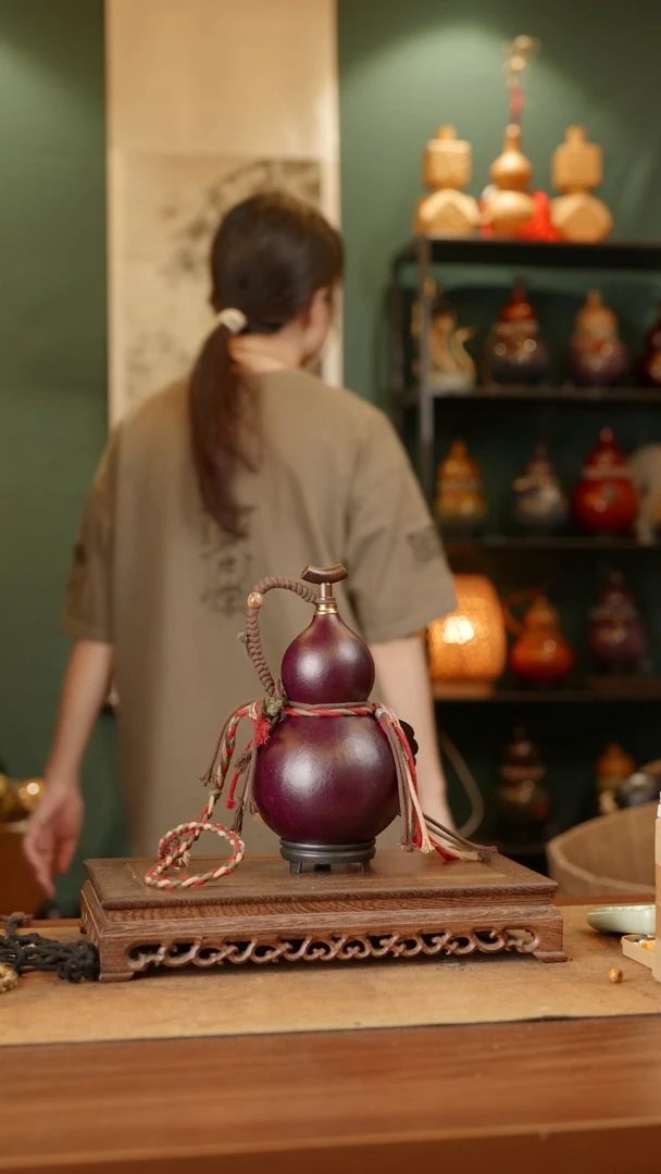 185号精品天然大漆酒葫芦一物一拍~