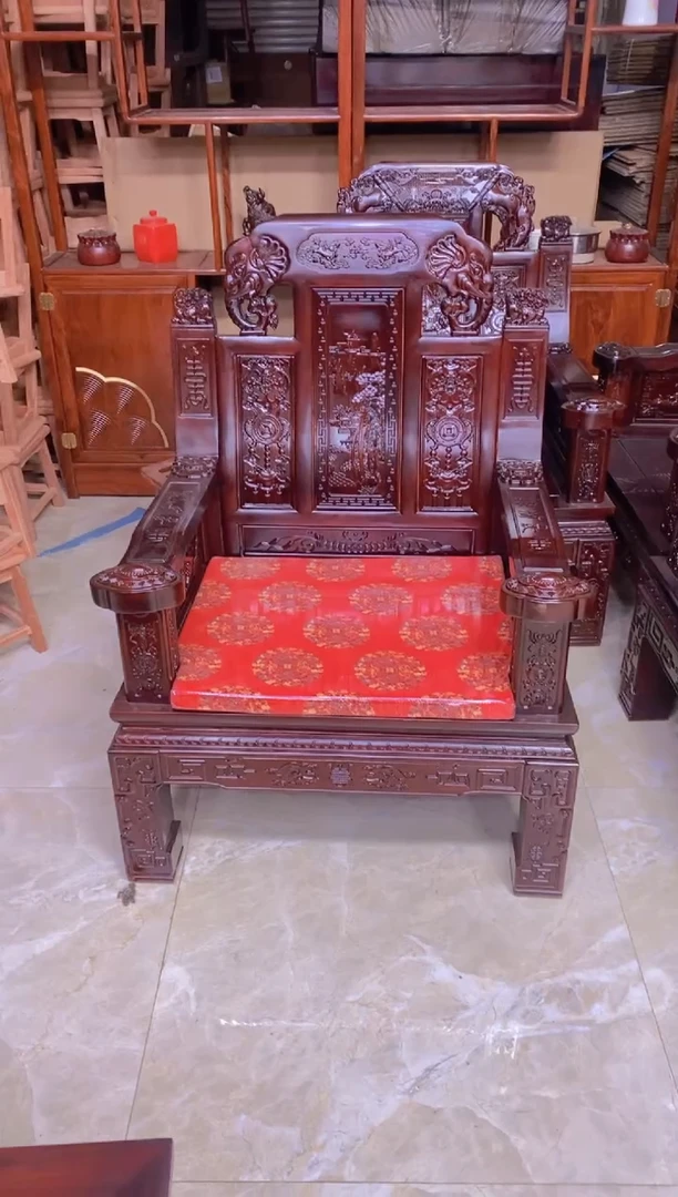 【闪购商品】花梨木类酸枝木沙发单椅