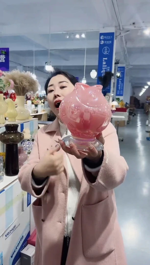 【闪购商品】玻璃花伴你花瓶微瑕-CQBR