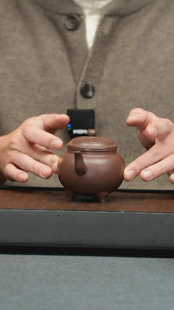 【闪购商品】紫砂茶壶大彬三足如意壶195cc