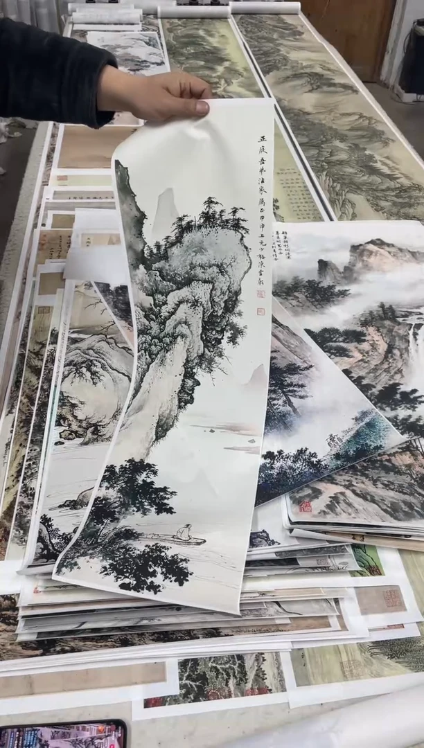 4 陈少梅山水 微喷复刻