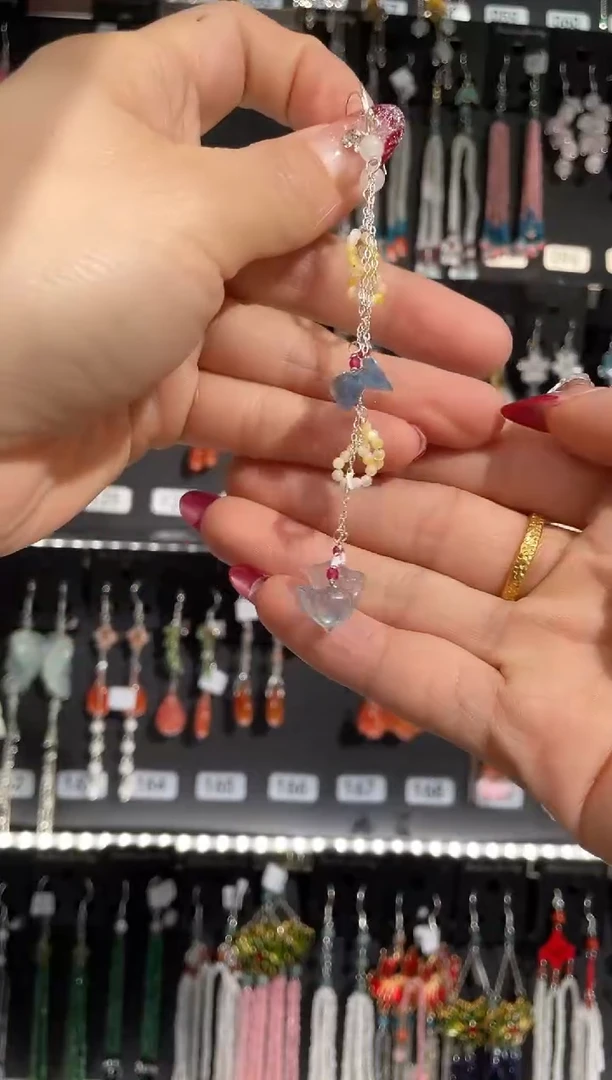 【闪购商品】紫晶耳饰银S925镶嵌书欣