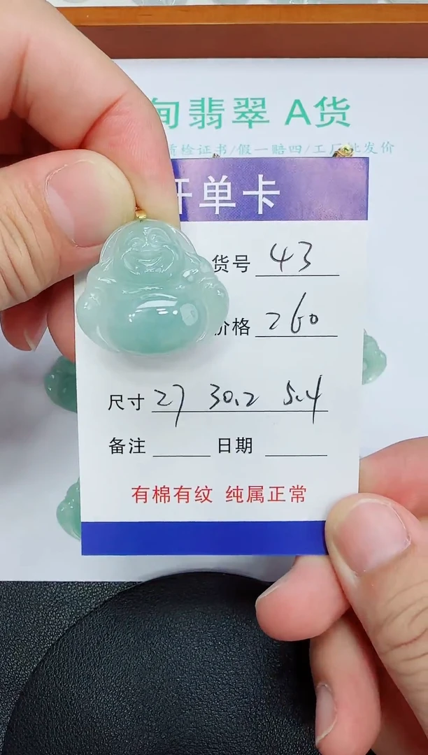 吊坠(赠链)未镶嵌翡翠43