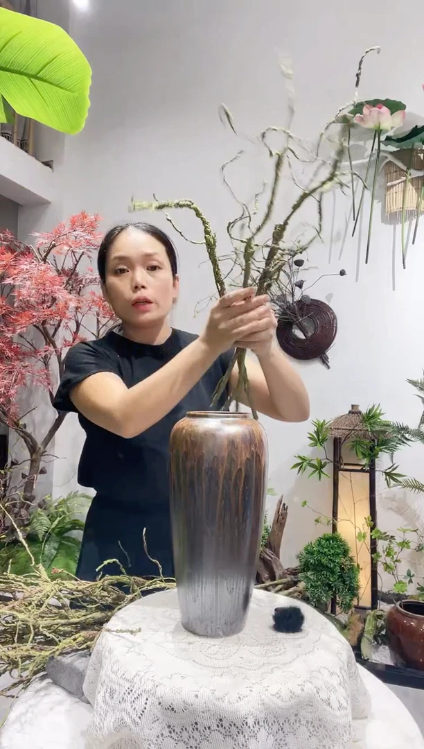 仿真大瑕疵绿色塑形枝条7支 不含花瓶 瑕疵处理 不依瑕疵作为退换