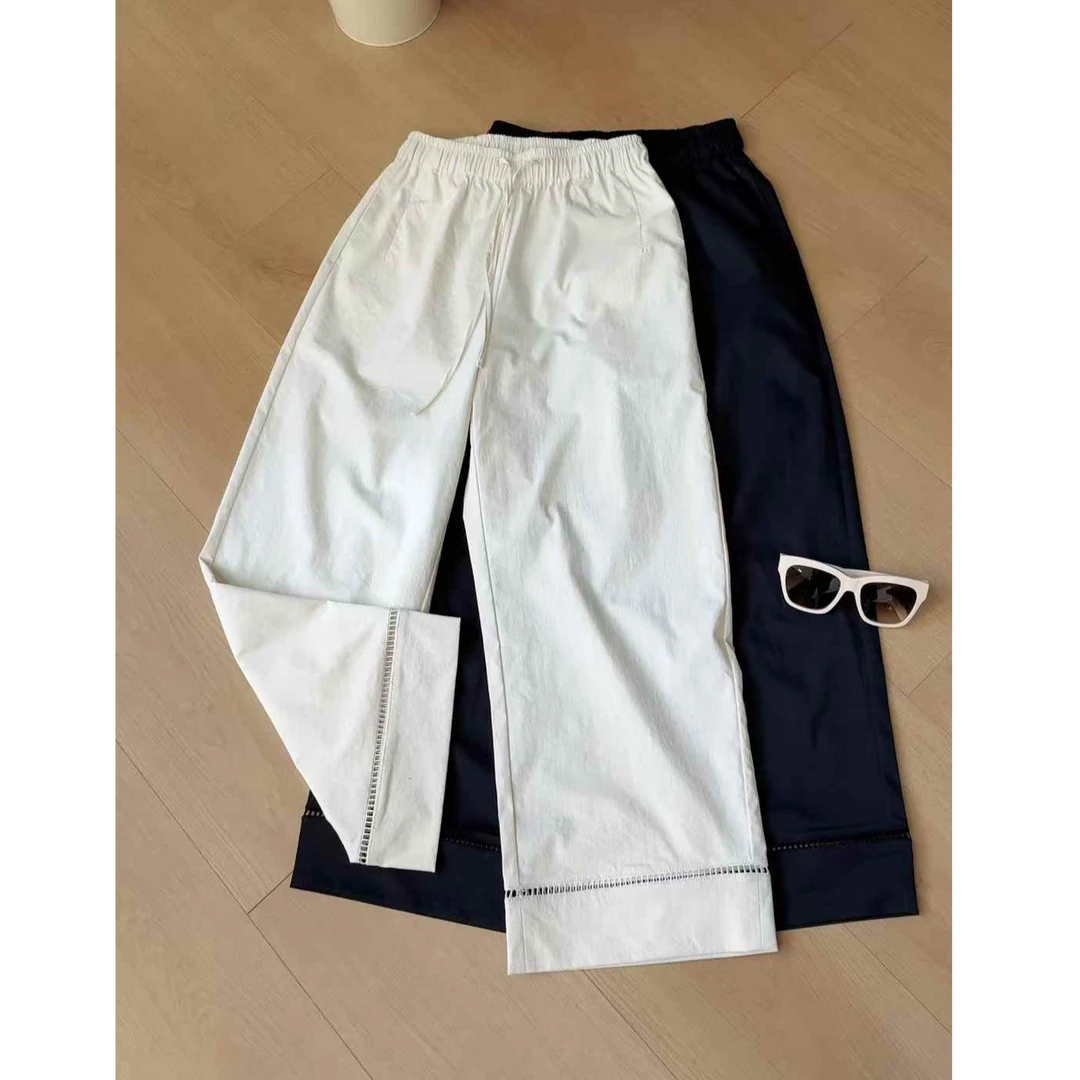 TY8 【度假裤】抗皱又防晒的镂空休闲裤（裤长88）