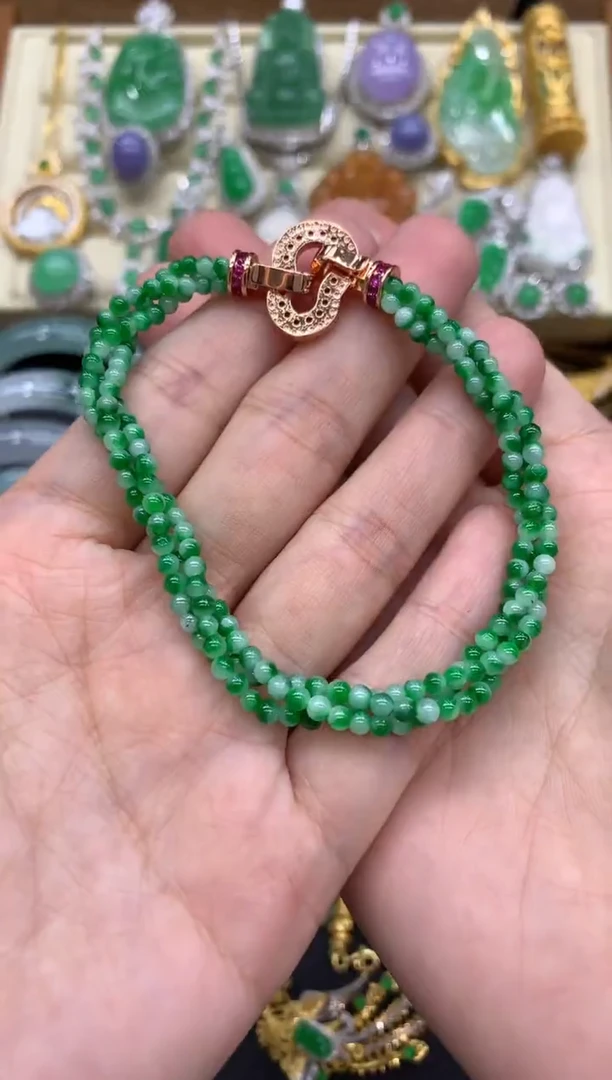 未镶嵌手链翡翠545-中国好珍宝