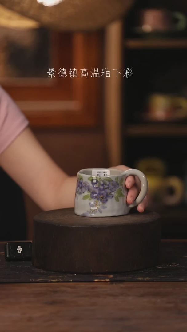 陶瓷景德镇高温釉下手绘陶瓷080