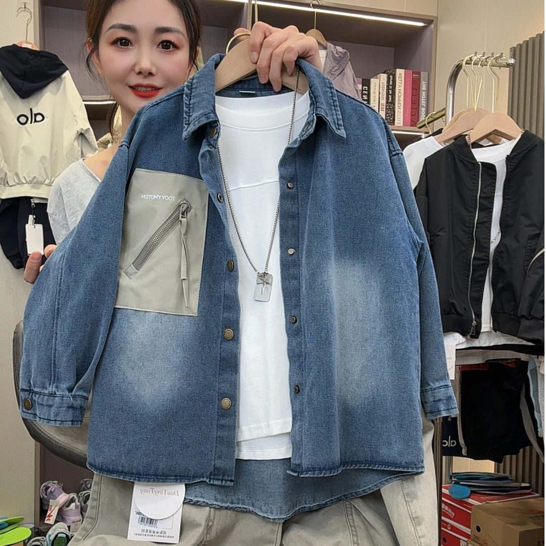秋季牛仔外套2025新款儿童中大童长袖上衣DZG9444