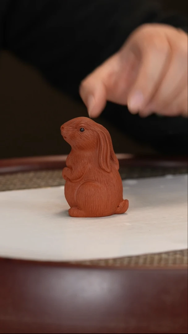 【闪购商品】紫砂茶壶拉毛兔子