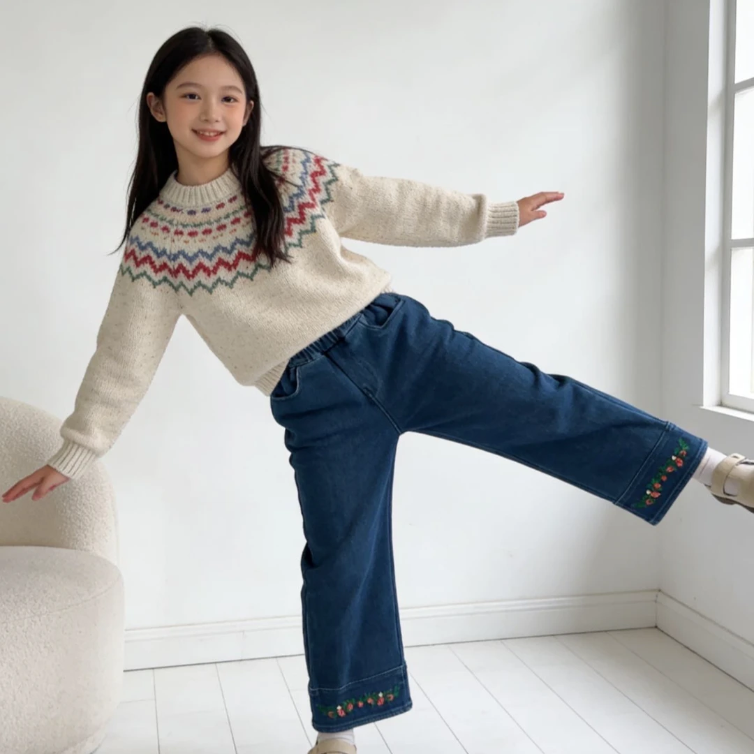 980高端专享冬季加绒奥粒牛仔裤蓝色（林）