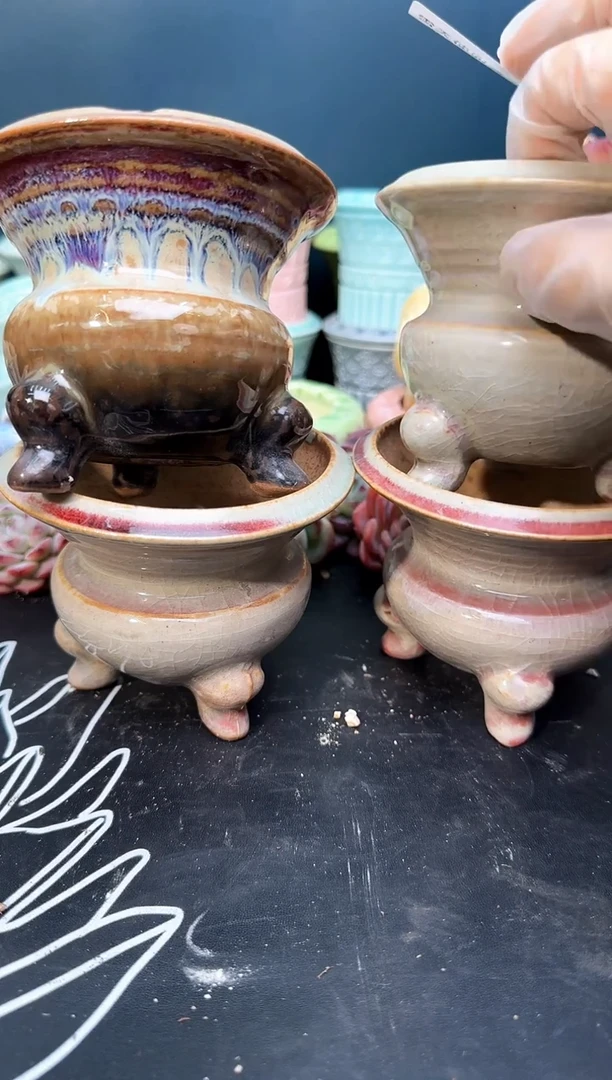 2 099 圆口蛙腿盆4个 默认微瑕