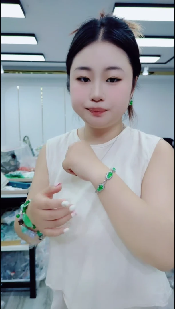 翡翠未镶嵌颈饰1509葫芦手链