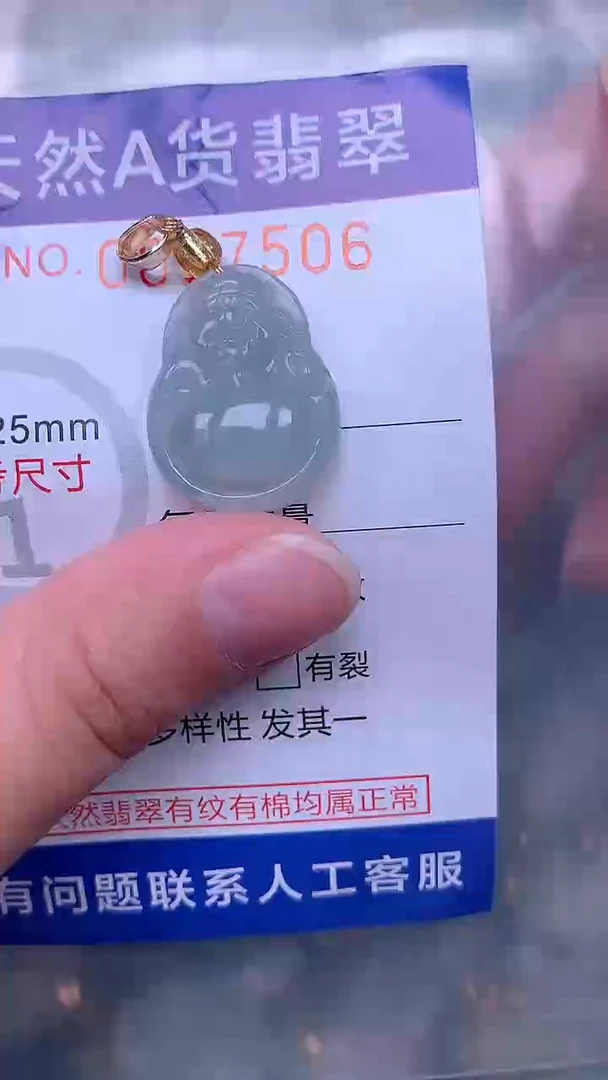 翡翠未镶嵌吊坠(不含链)1