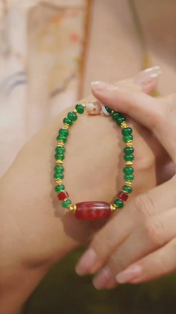 玛瑙/玉髓手串未镶嵌多样性发其一