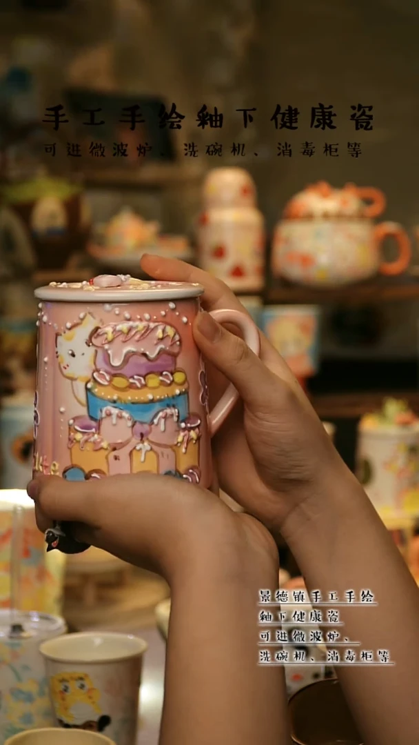 【闪购商品】杯景德镇高温釉下彩&W218