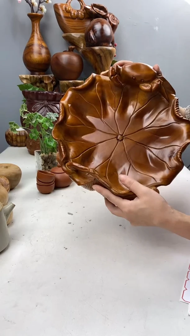 香樟木A37和谐果盆/尺寸