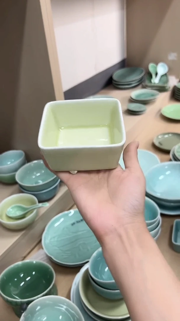 龙泉云间青瓷小米茶器