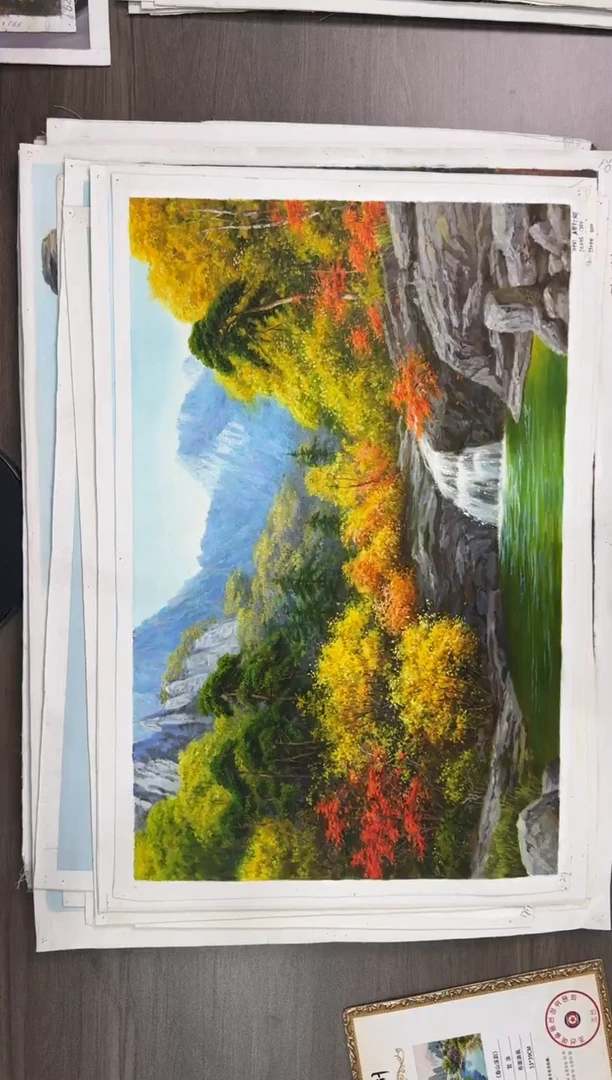 油画【63号】约50*70cm丨朝鲜原创纯手绘孤品油画丨顺丰包邮