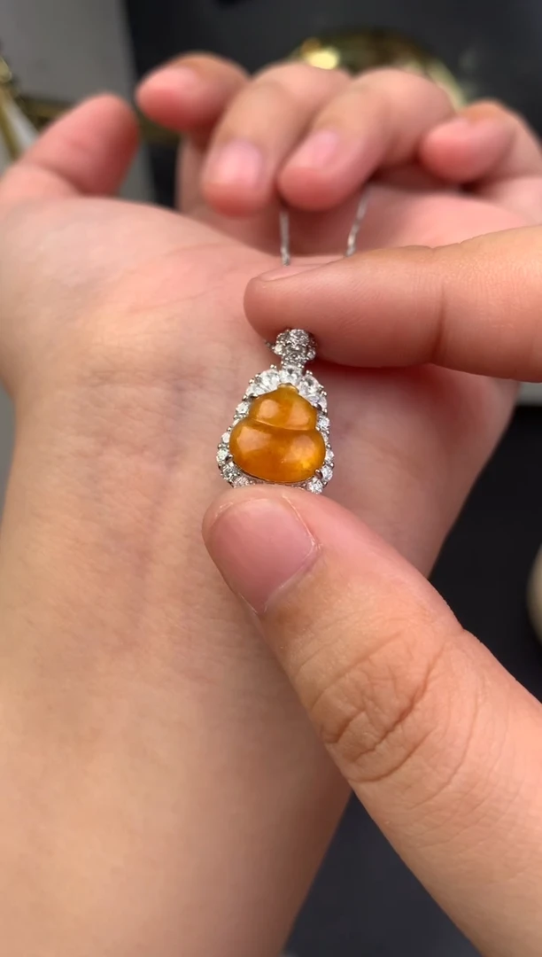 吊坠(不含链)银S925镶嵌翡翠银镶嵌翡翠吊坠