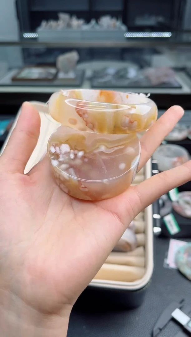 石英质玉手镯未镶嵌61圈口（赠送镯心）3889113