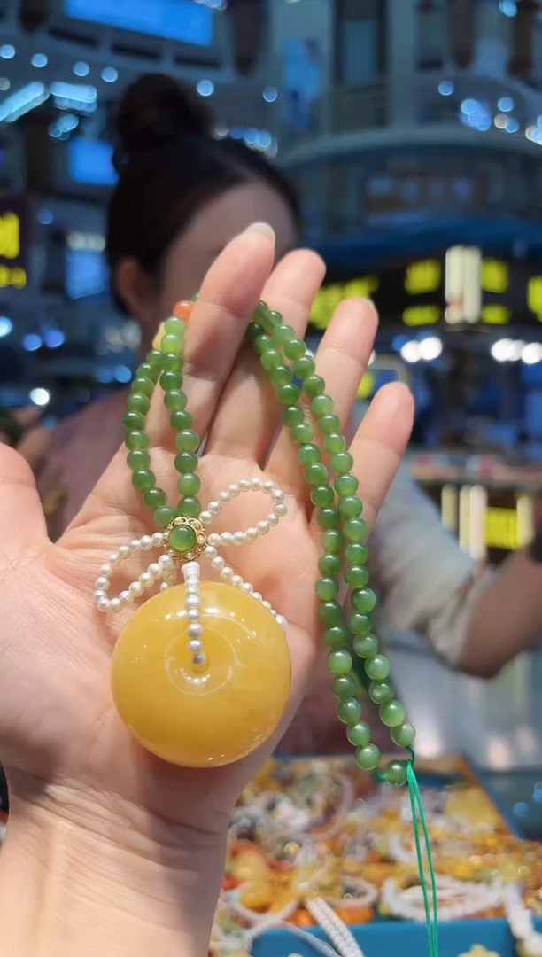 琥珀颈饰未镶嵌多样性发货一一一