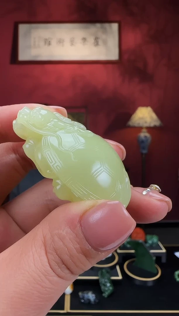 未镶嵌和田玉挂件龙龟