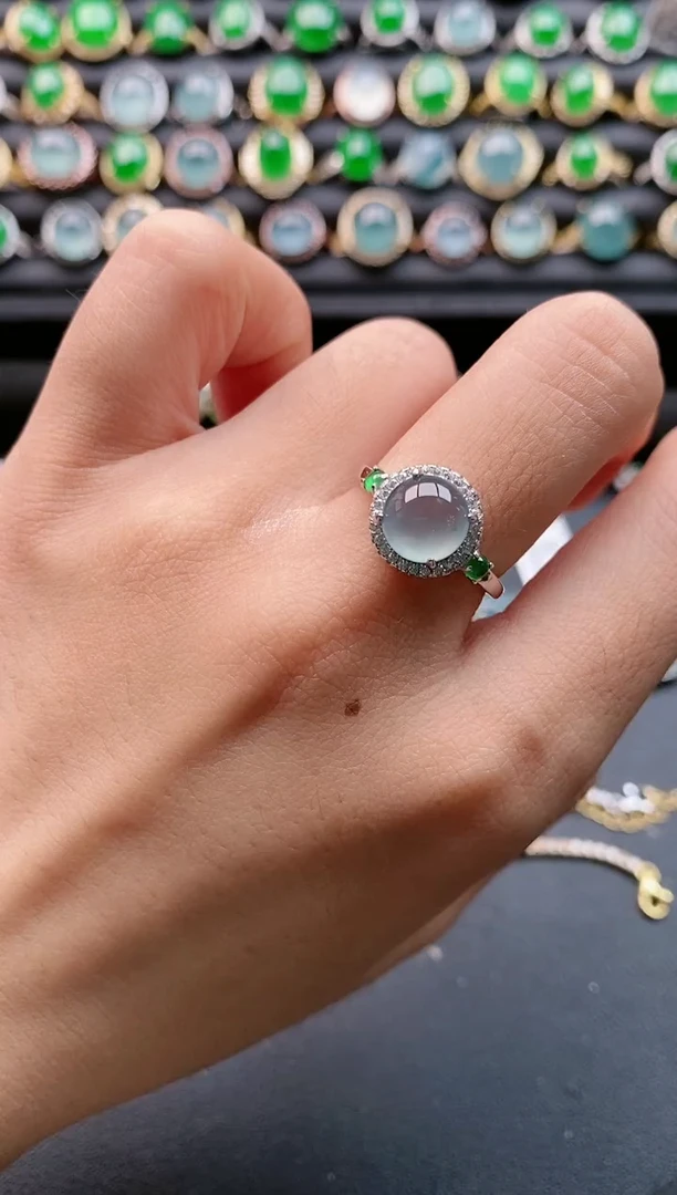【闪购商品】翡翠戒指银S925镶嵌111111