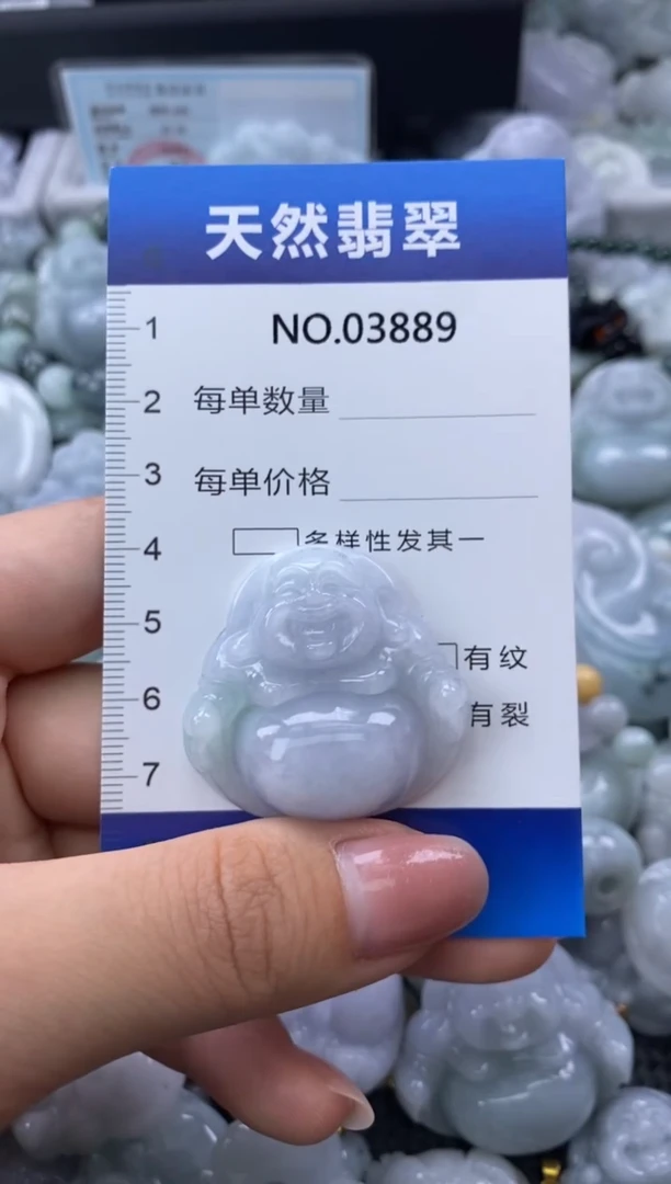 翡翠未镶嵌颈饰缅甸A货翡翠03889