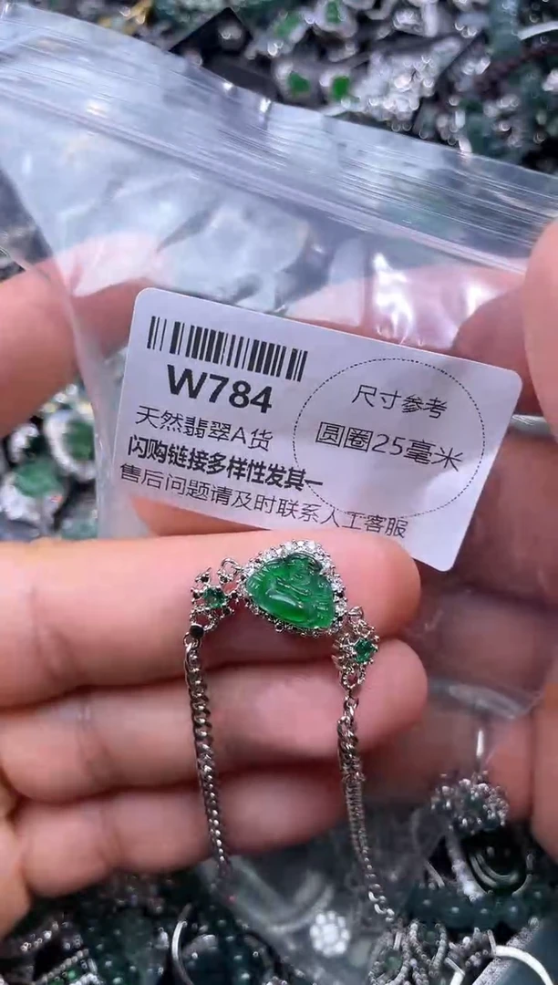 【闪购商品】翡翠颈饰未镶嵌W784手链