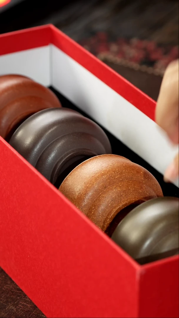 茶杯紫砂非遗茶器-叠叠杯套组