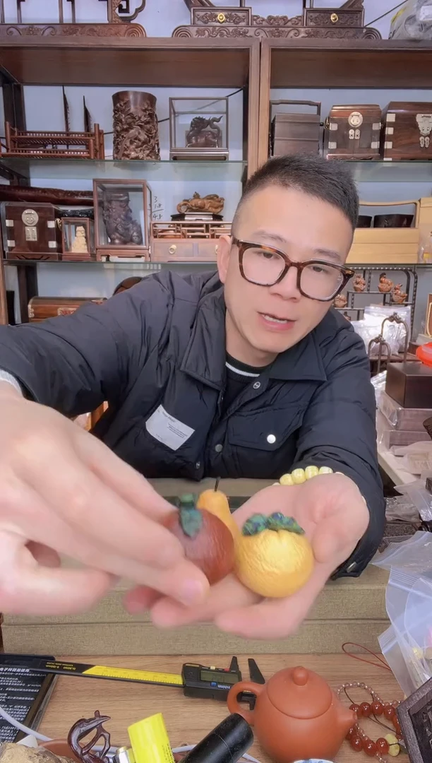 【闪购商品】乌木类书架020水果3件套  橘子+梨