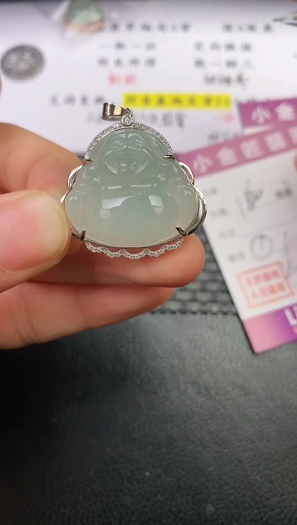 颈饰银S925镶嵌翡翠&****^挂件