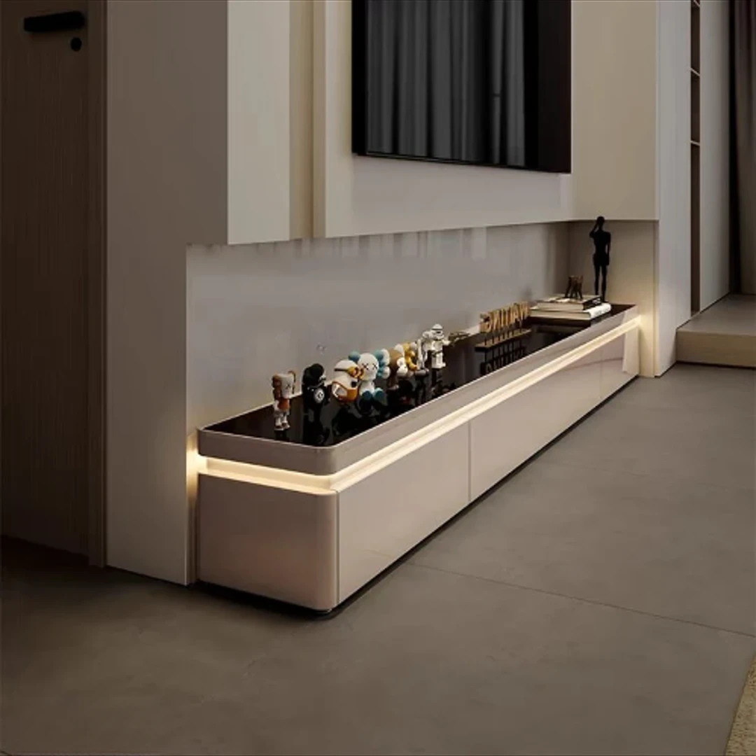 落地茶几简约客厅新款时尚高档大气电视柜落地组合除甲醛柜子家具