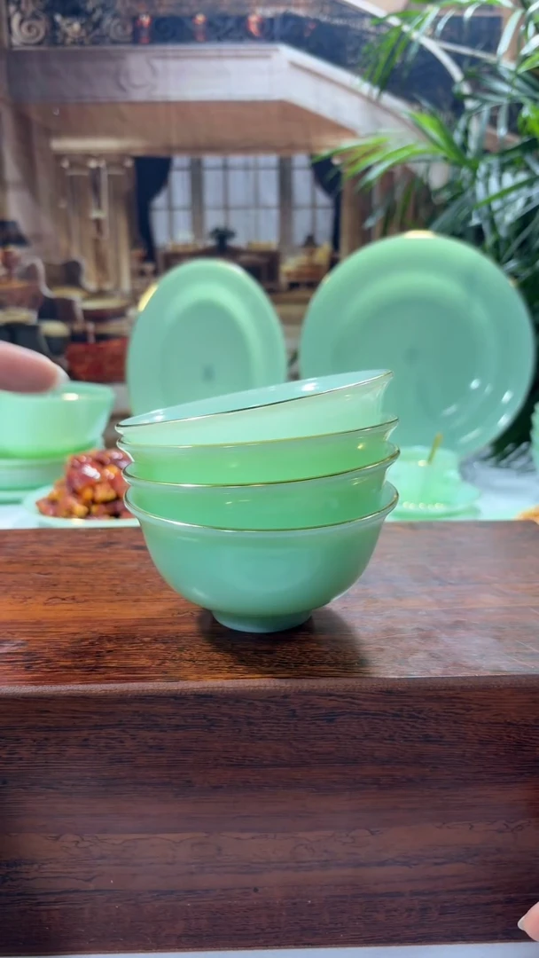 【闪购商品】.... 4.5英寸玉瓷碗4个口径11.5厘米